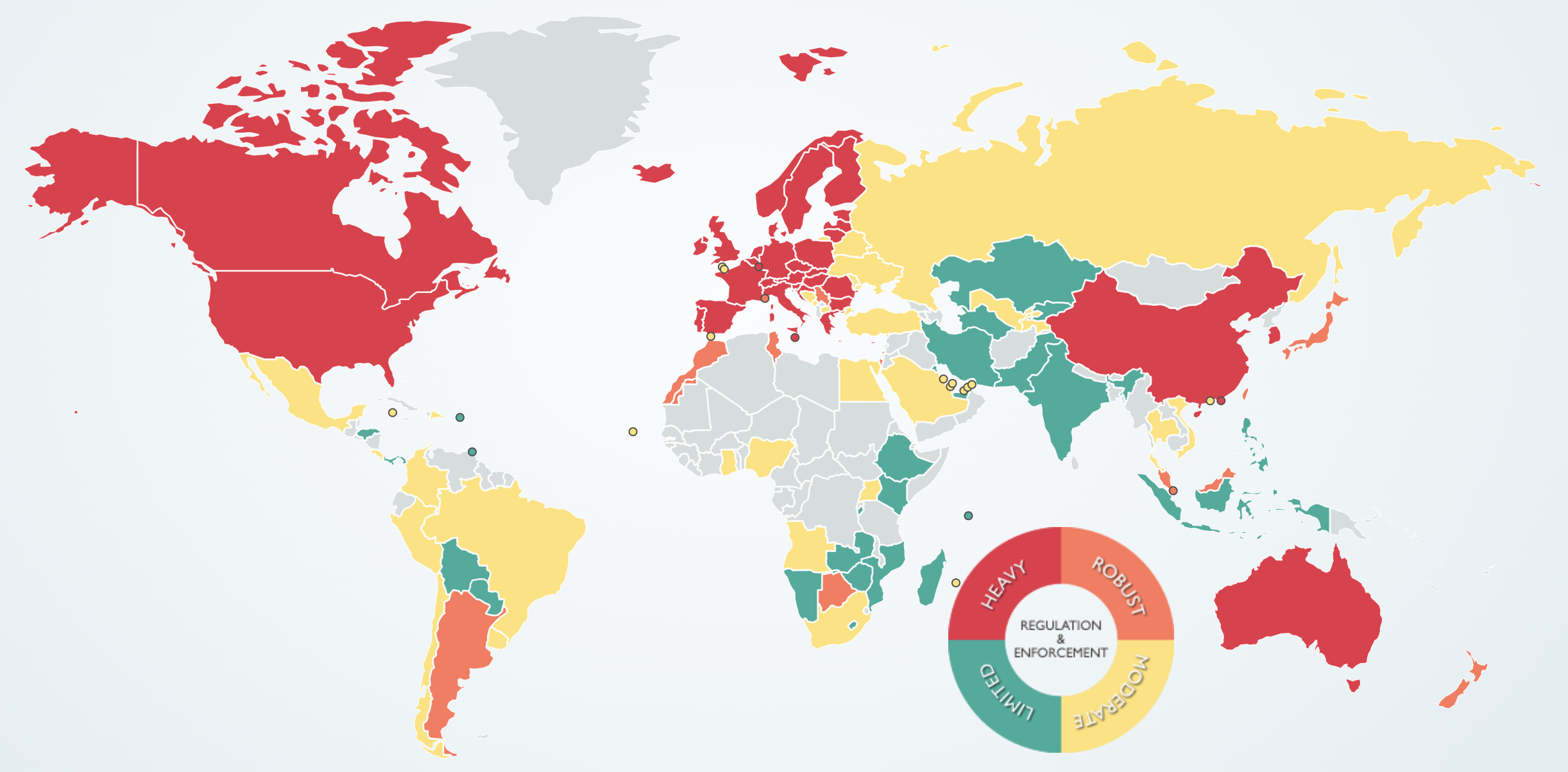 Included countries. Global data. Data Russian. Law Worldwide. Top Drinks in the World Heat Map.